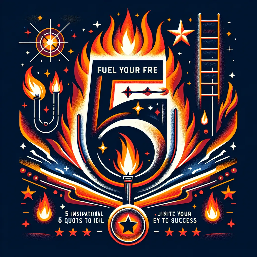 Fuel Your Fire: 5 Inspirational Quotes to Ignite Your Journey to Success