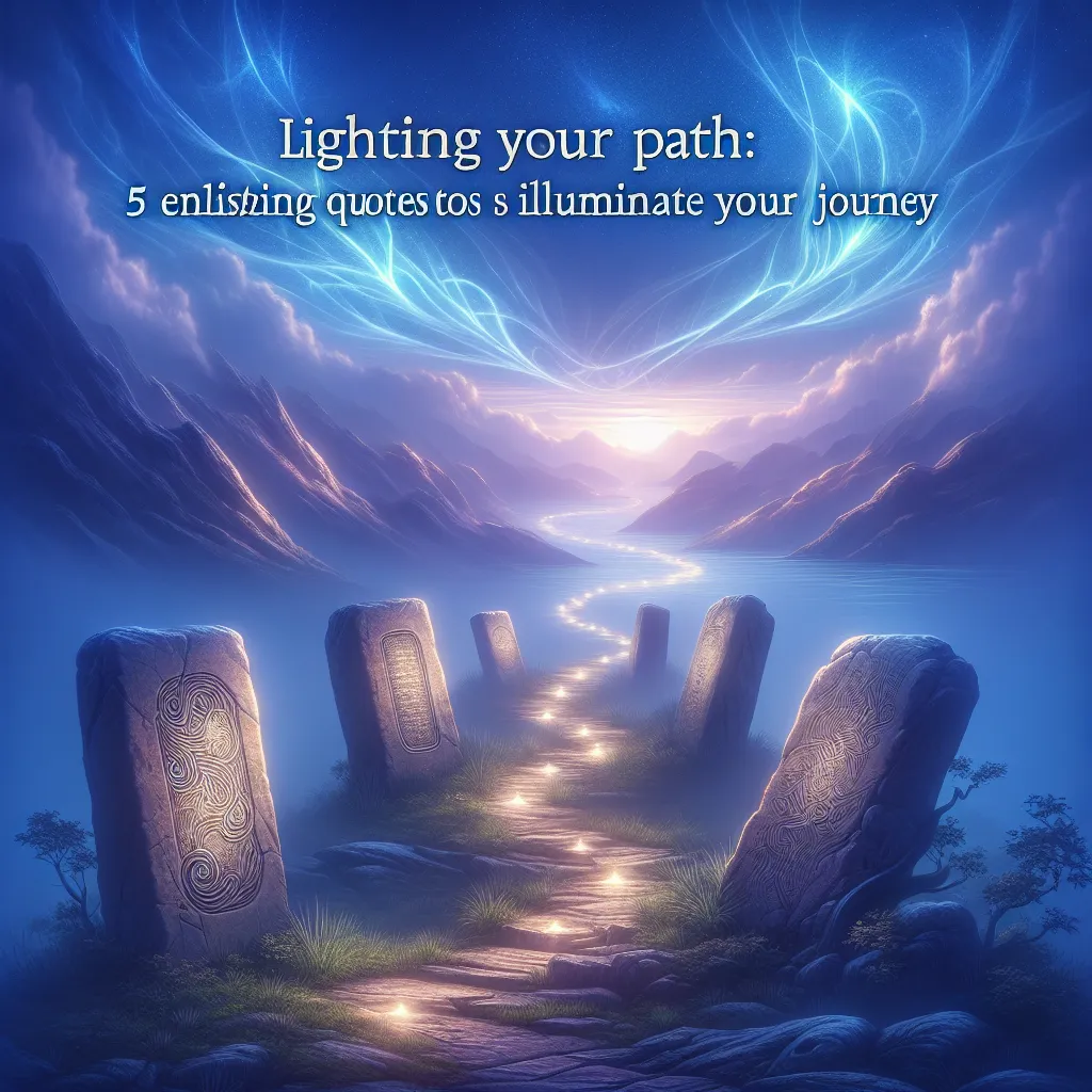 Lighting Your Path: 5 Enlightening Quotes to Illuminate Your Journey