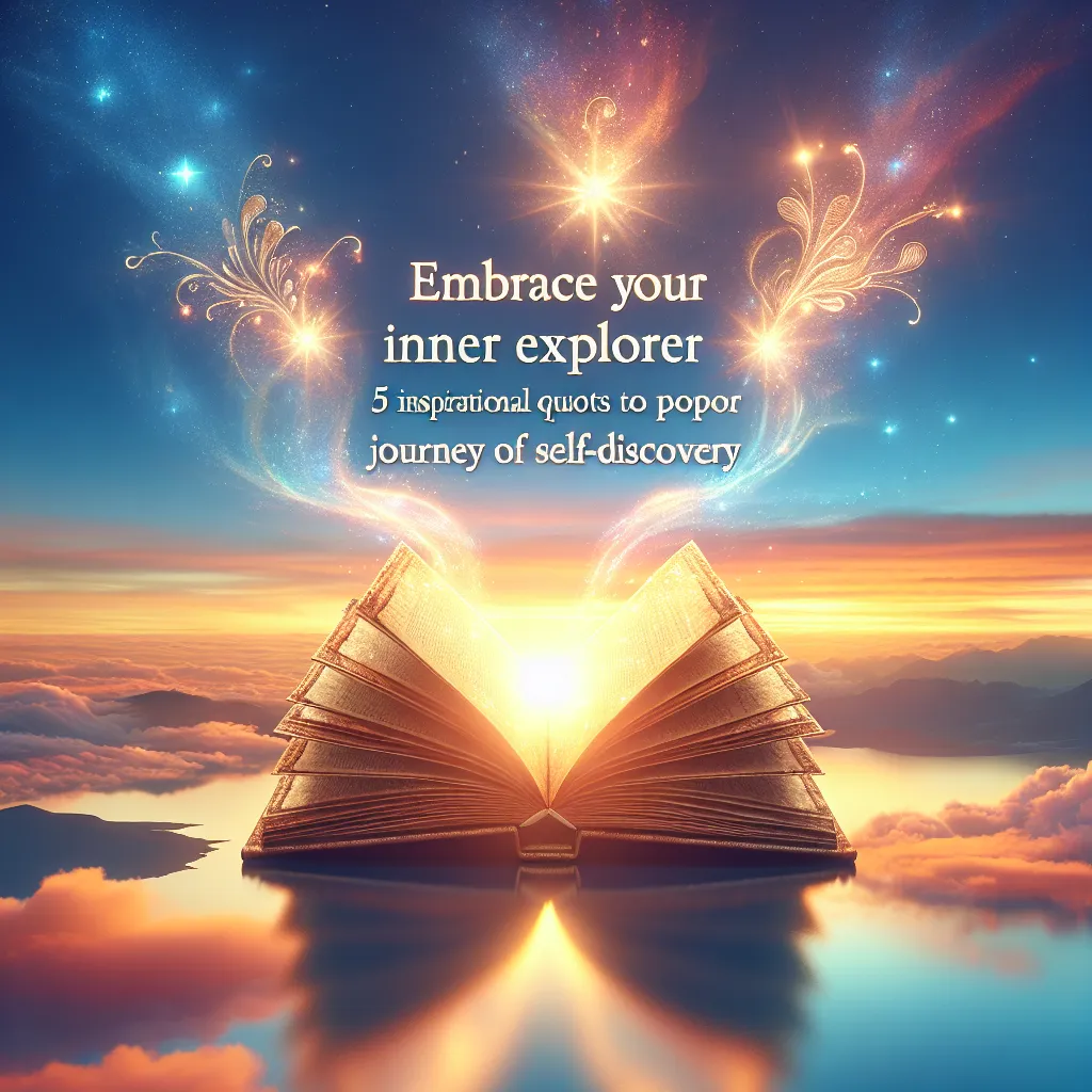 Embrace Your Inner Explorer: 5 Inspirational Quotes to Propel Your Journey of Self-Discovery