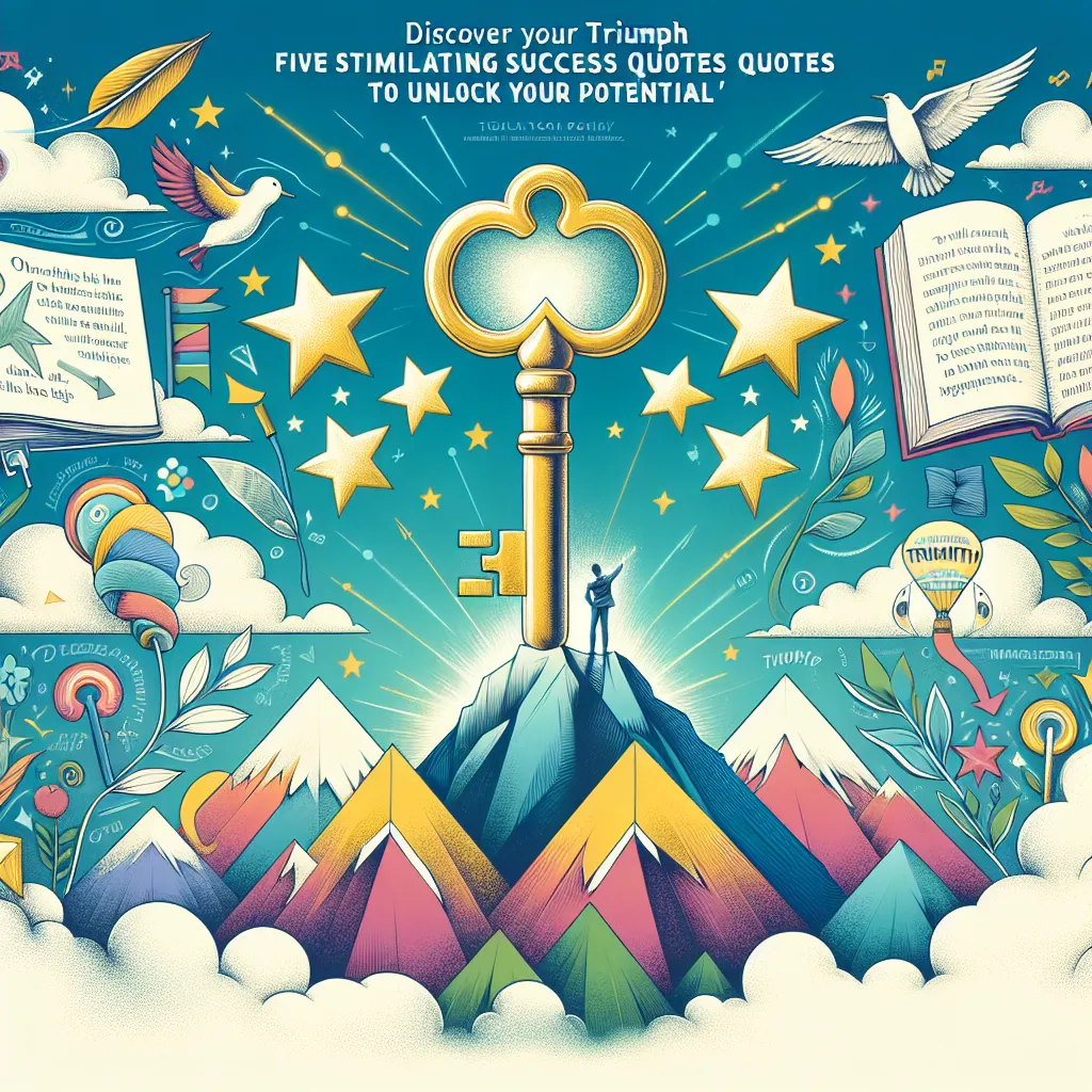 Discover Your Triumph: Five Stimulating Success Quotes to Unlock Your Potential