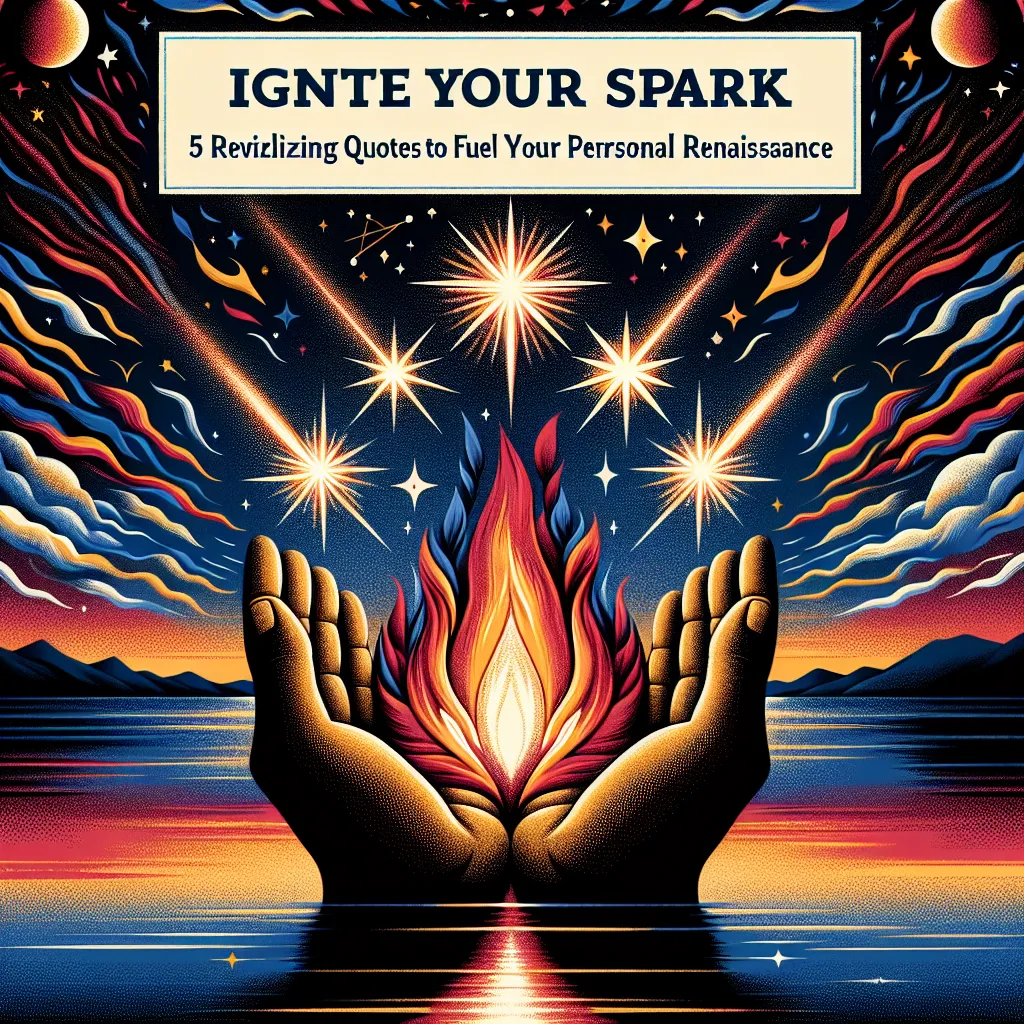 Ignite Your Spark: 5 Revitalizing Quotes to Fuel Your Personal Renaissance