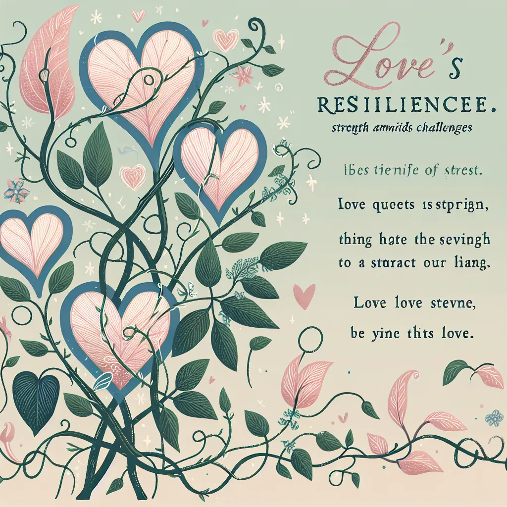 Love's Resilience: Five Quotes that Inspire Strength amidst Challenges
