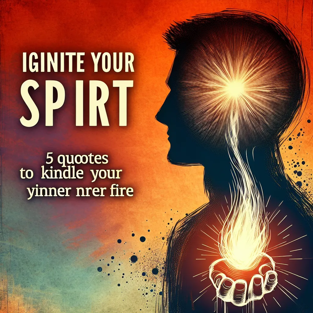 Ignite Your Spirit: 5 Powerful Quotes to Kindle Your Inner Fire