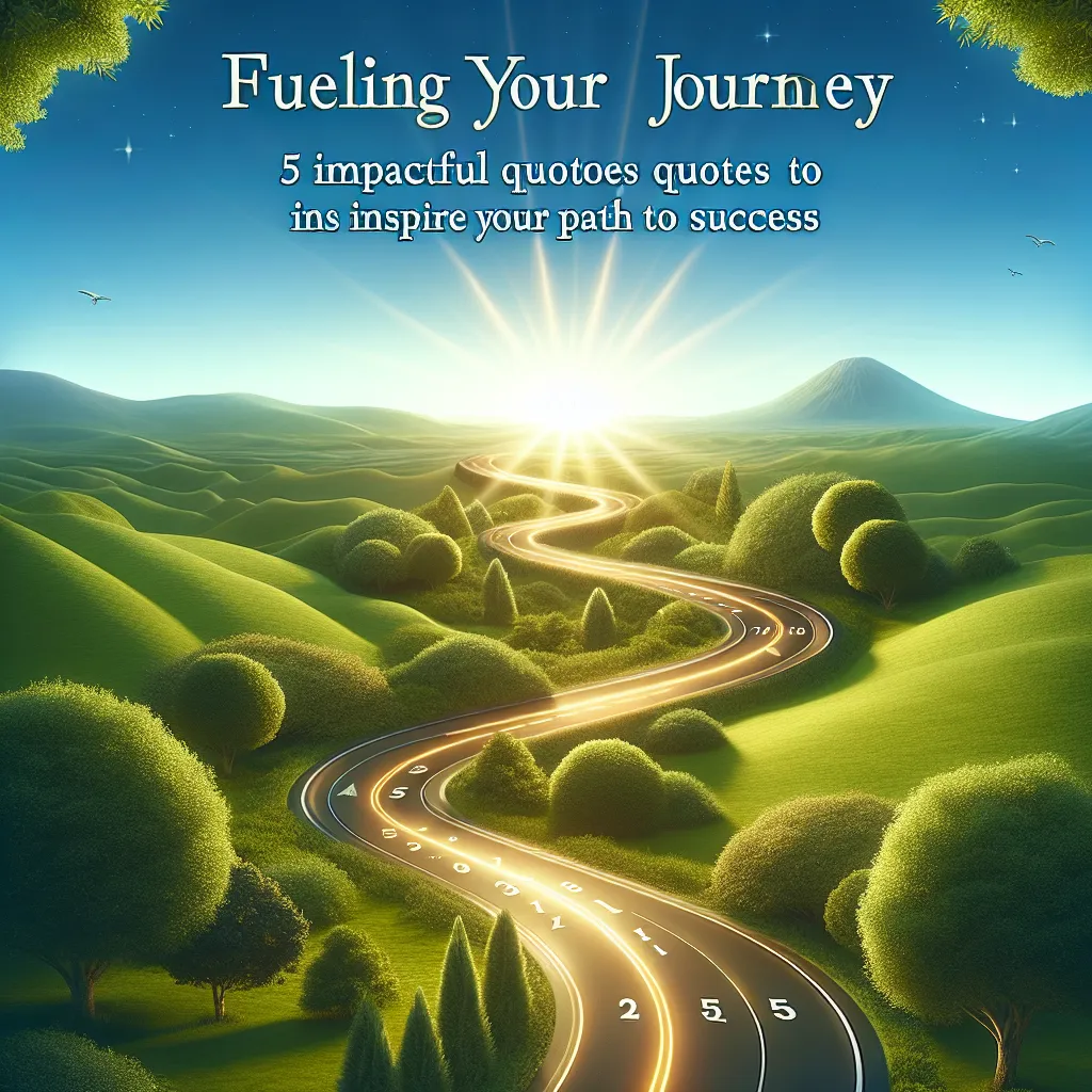 Fueling Your Journey: 5 Impactful Quotes to Inspire Your Path to Success