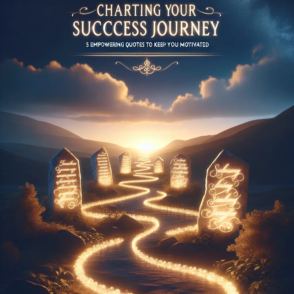 Charting Your Success Journey: 5 Empowering Quotes to Keep You Motivated