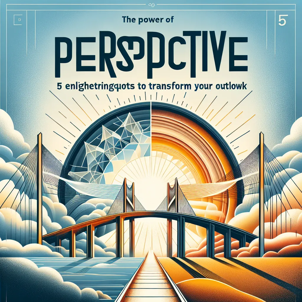 The Power of Perspective: 5 Enlightening Quotes to Transform Your Outlook