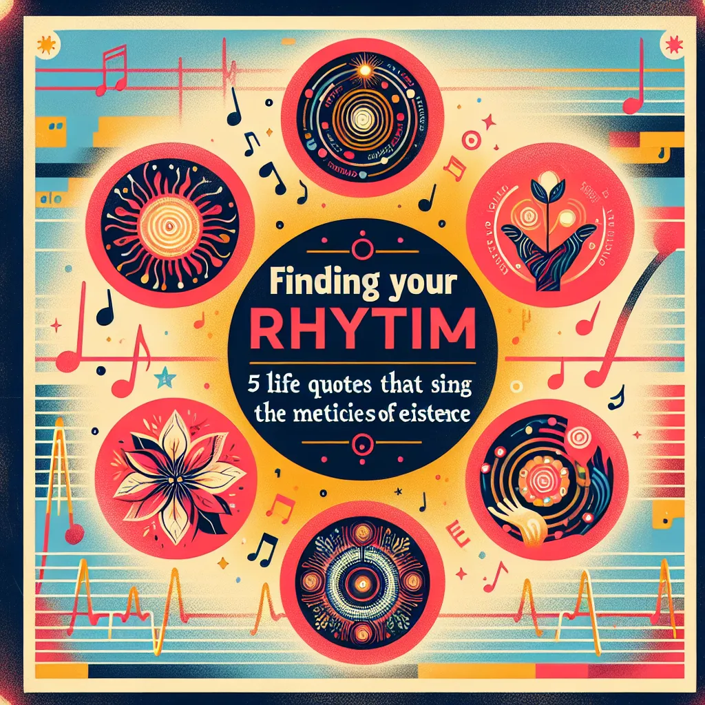 Finding Your Rhythm: 5 Life Quotes That Sing the Melodies of Existence