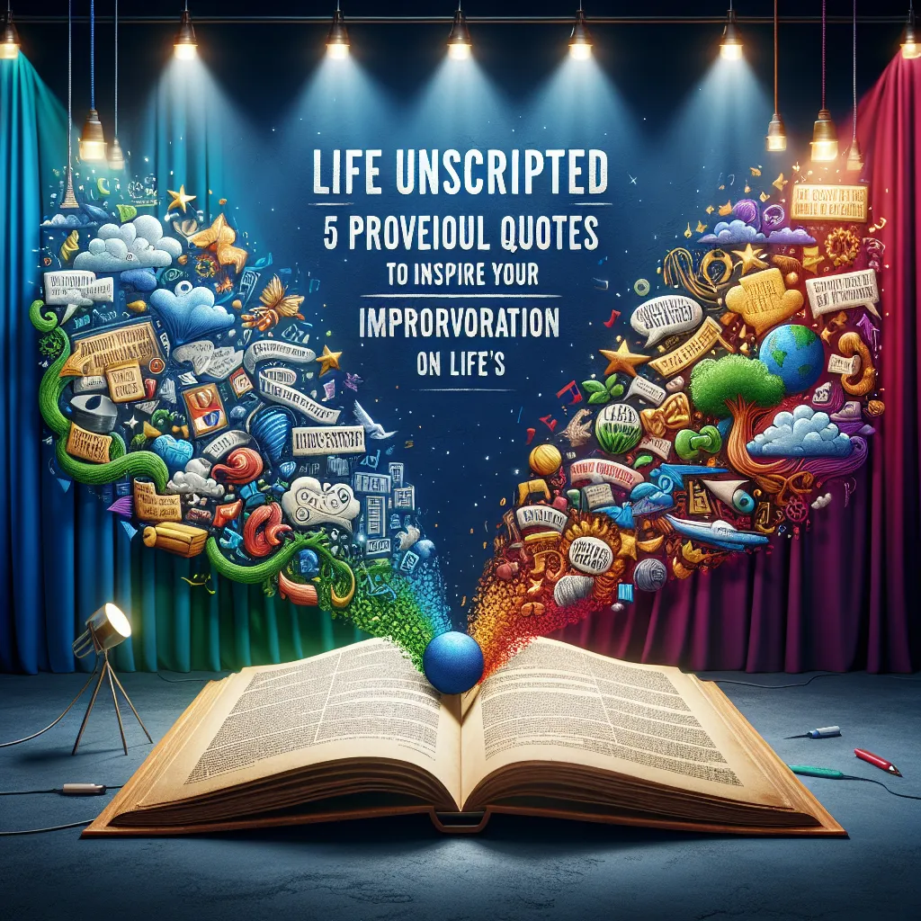 Life Unscripted: 5 Profound Quotes to Inspire Your Improvisation on Life's Stage