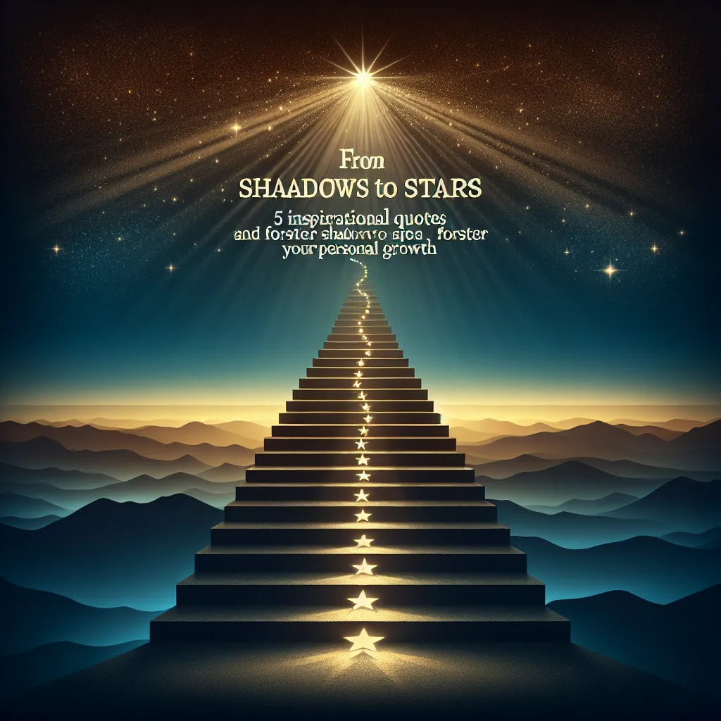 From Shadows to Stars: 5 Inspirational Quotes to Foster Your Personal Growth