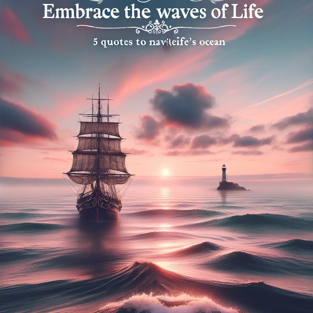 Embrace the Waves of Life: 5 Quotes to Navigate Life's Ocean