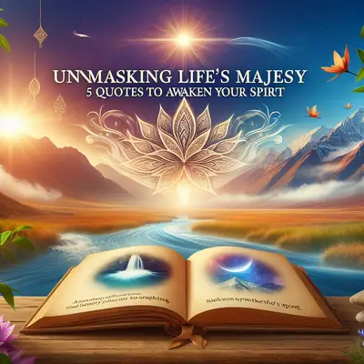 Unmasking Life's Majesty: 5 Quotes to Awaken Your Spirit