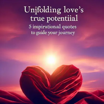 Unfolding Love's True Potential: 5 Inspirational Quotes to Guide Your Journey