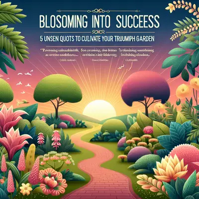 Blossoming Into Success: 5 Unseen Quotes to Cultivate Your Triumph Garden
